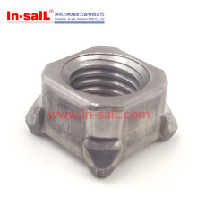 DIN928 Quadrangle Welding Nuts Carbon Steel Furniture Nuts